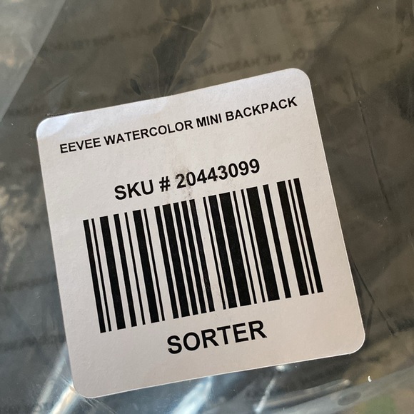 Gently Used Loungefly Eevee Evolutions / Eeveelutions Watercolor Mini Backpack - Picture 15 of 17
